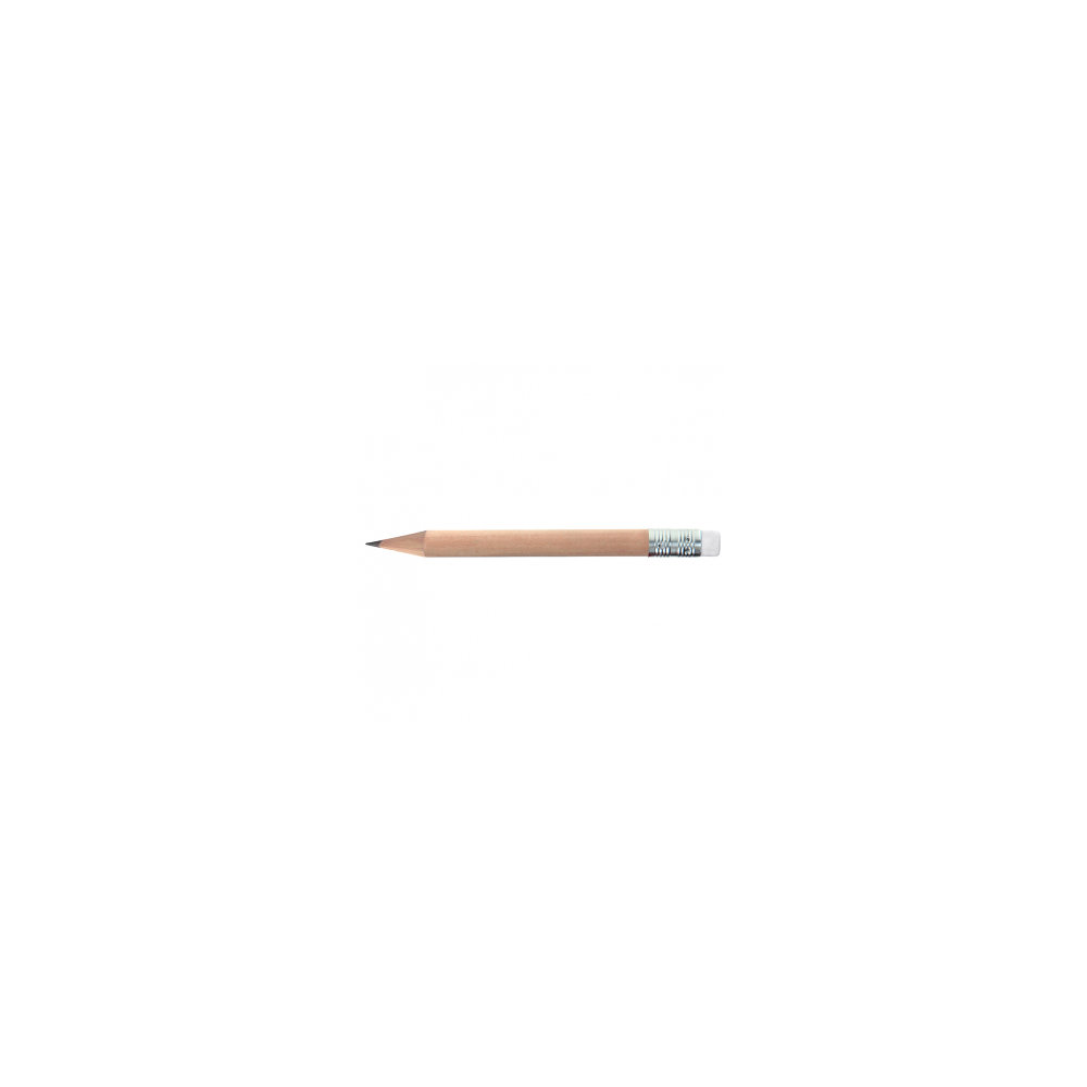 Bleistift, Natur-Bleistift, mit Radierer, kurz