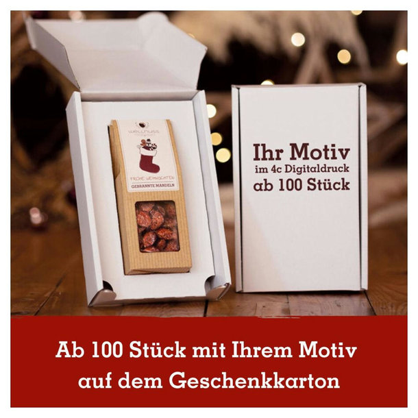 Geschenkkarton mit 1 Premium Snack - Weihnachts-Edition