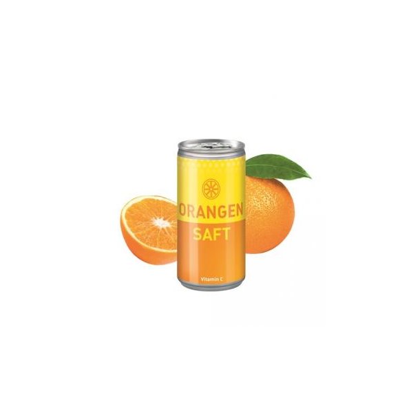 200 ml Orangensaft (Dose) - Body Label