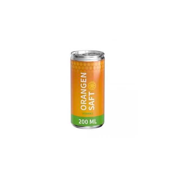 200 ml Orangensaft (Dose) - Body Label (außerh. Deutschlands)