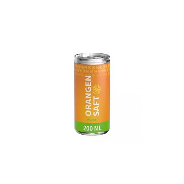 200 ml Orangensaft (Dose) - Eco Label