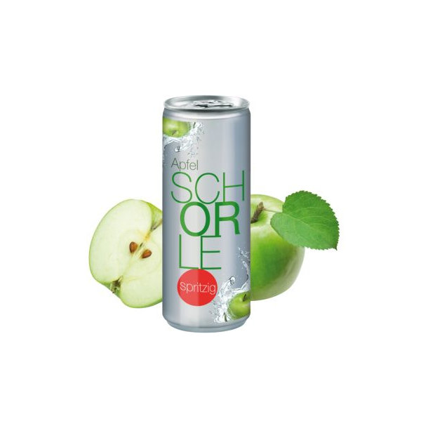 250 ml Apfelschorle "Spritzig" - Body Label transparent