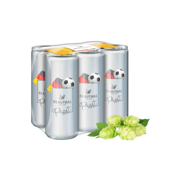 250 ml Bier - Body Label transparent - Sixpack (außerh. Deutschlands)