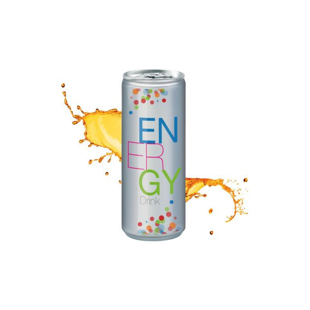 250 ml Energy Drink - Body Label transparent (außerh. Deutschlands)