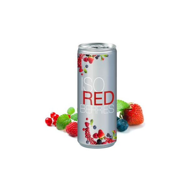 250 ml Iso Drink Redberries - Body Label transparent