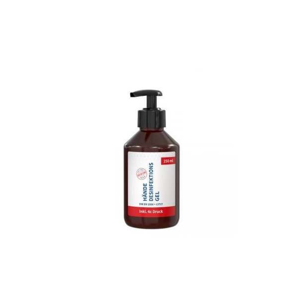 250 ml Spender - Hände-Desinfektionsgel (DIN EN 1500) - Body Label