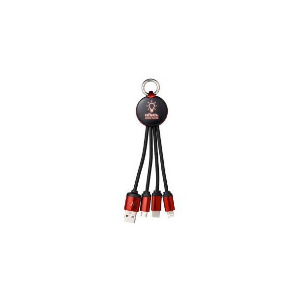 3-in-1 Ladekabel mit Beleuchtung REEVES-PUHALANI