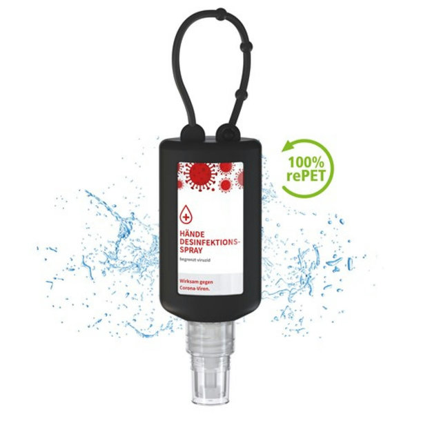 50 ml Bumper schwarz - Hände-Desinfektionsspray (DIN EN 1500) - Body Label