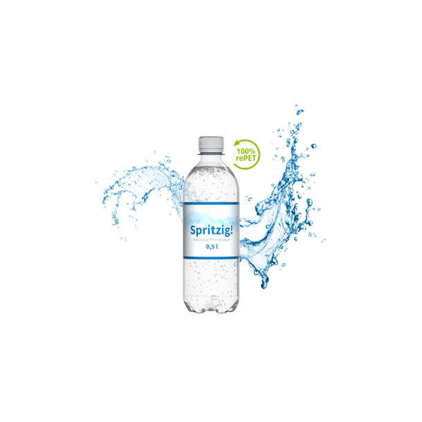 500 ml Mineralwasser spritzig - Eco Label (außerh. Deutschlands)