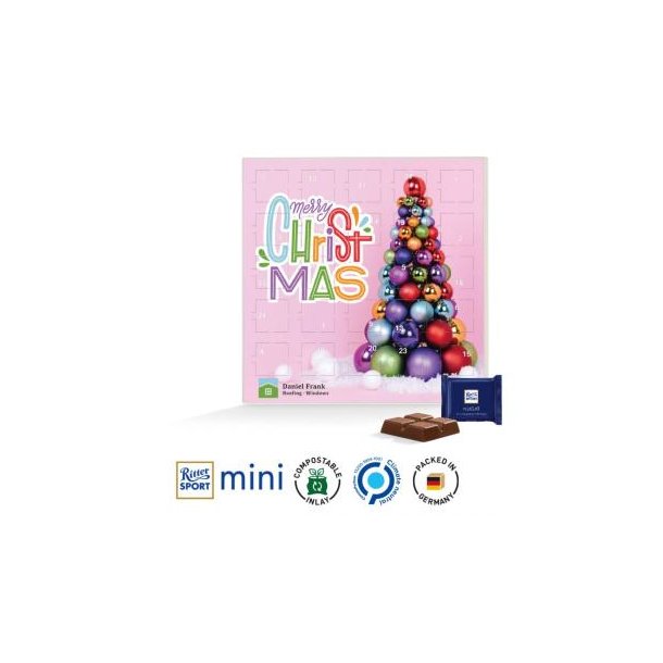 Adventskalender quadratisch Ritter SPORT Mini