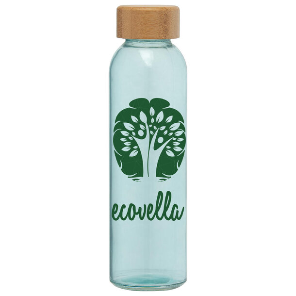 Alpine - 500 ml Glasflasche mit Bambus-Deckel