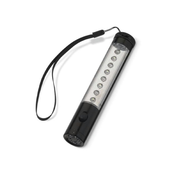 Aluminium Taschenlampe mit Magnet, 5+8 LED´s