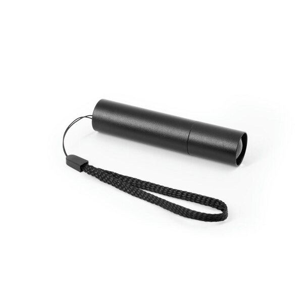 BRUCE. Wiederaufladbare Taschenlampe aus recyceltem Aluminium (100 % rAL) mit 30 mm ausziehbarer Spitze