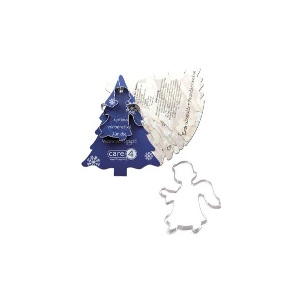 Backförmchen mit Rezeptblock Tannenbaum