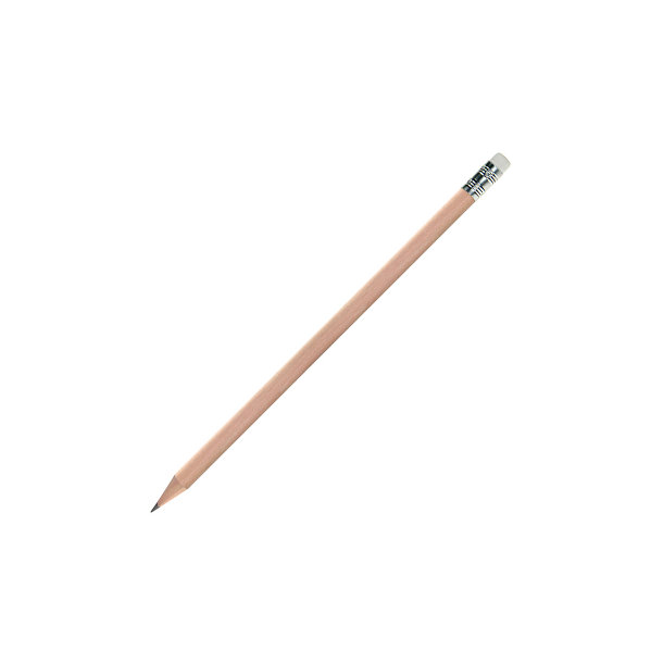 Bleistift, Natur-Bleistift, mit Radierer