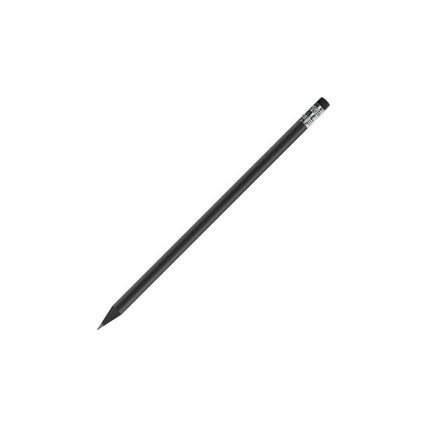Bleistift, schwarzer Bleistift mit Radierer