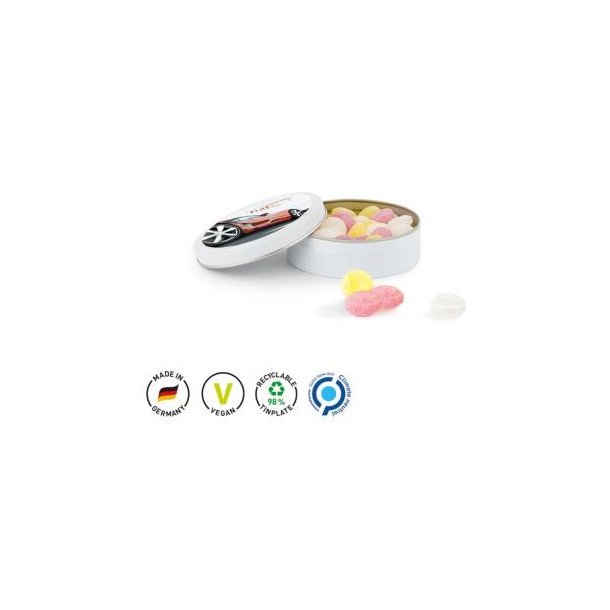 Bonbondose Midi, Fruchtmix, weiß