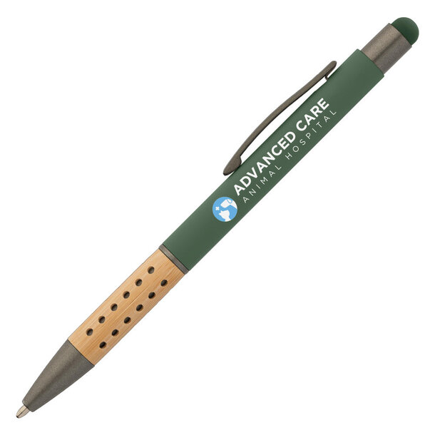Bowie Bamboo Griff Kugelschreiber - m/Stylus