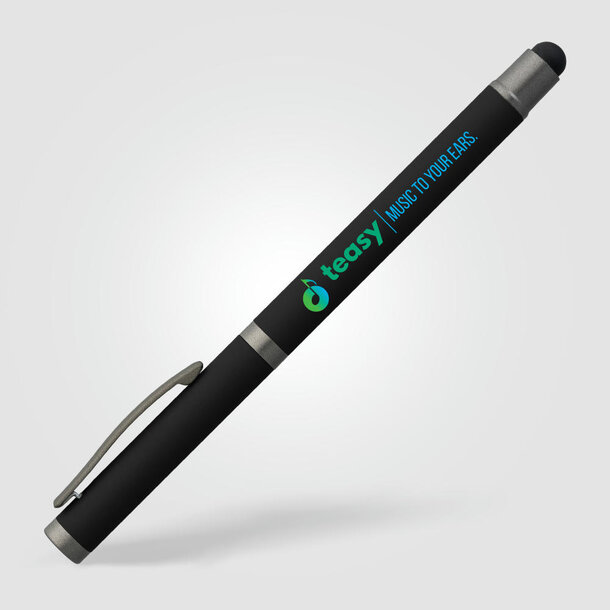 Bowie Gelschreiber mit Stylus aus recyceltem Aluminium