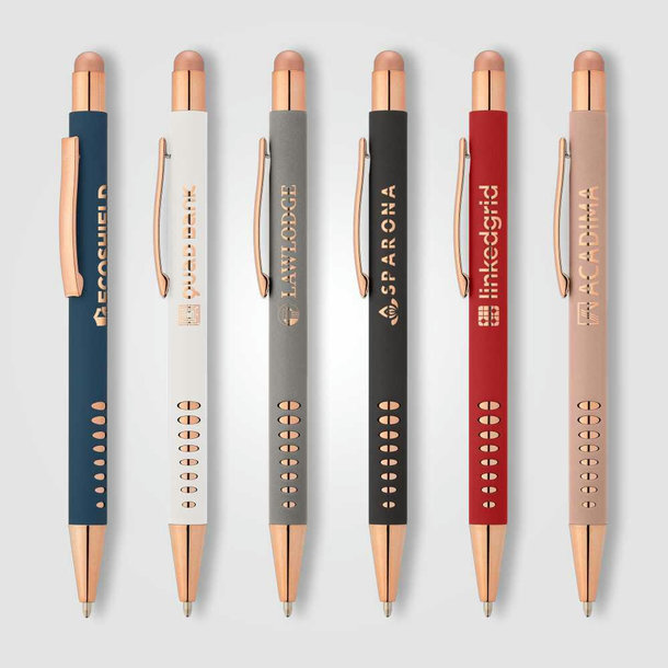 Bowie Roségold Kugelschreiber - m/Stylus