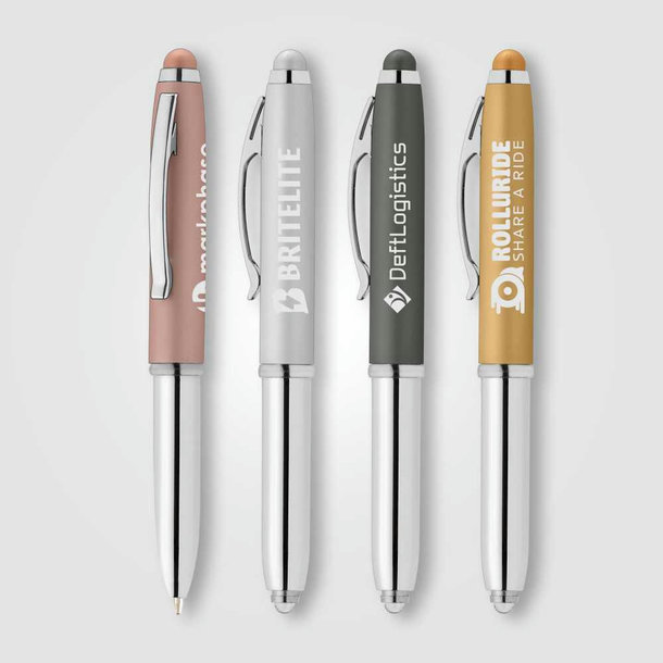 Brando Softy Metallic LED-Kugelschreiber - m/Stylus
