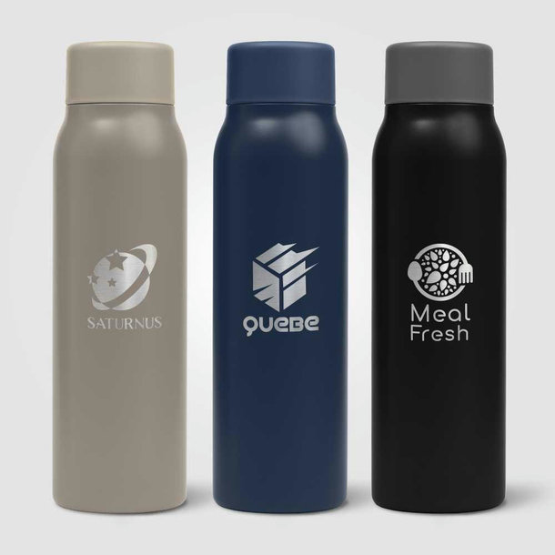 Breeze Karbonisierte Recycling-Edelstahlflasche - 590 ml 