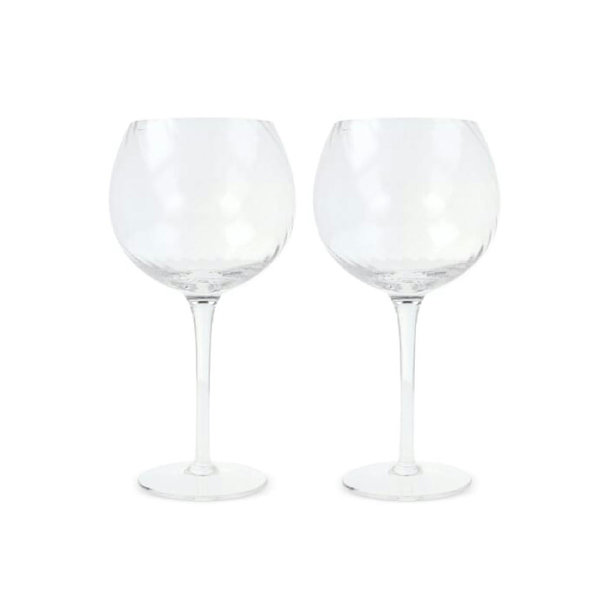 Byon Opacity 2er-Set Weingläser mit stilvollem Glasmuster 470ml