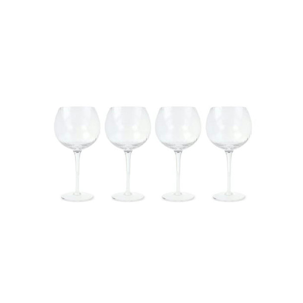 Byon Opacity 4er-Set Weingläser mit stilvollem Glasmuster 470ml