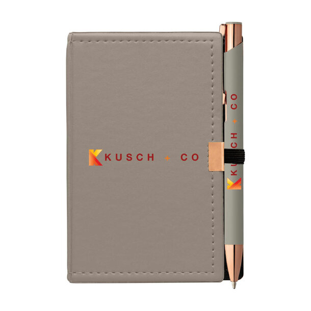 Caddy Notizbuch & Crosby Roségold Kugelschreiber - Geschenkset