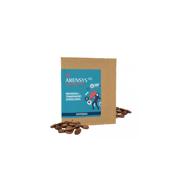 CoffeeBag - World Trip (Stark) - Individual Design, naturbraun