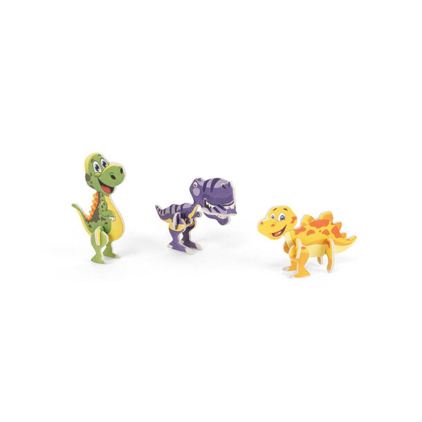 DINOSAURUS. 3D-Puzzle in Dinosaurierform aus Papier