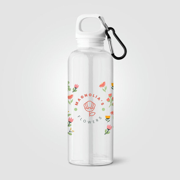Doli Fahrradflasche mit Schraubverschluss und Karabinerclip aus rPET – 500 ml