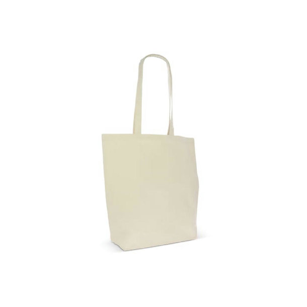 Einkaufstasche Bio-Baumwolle natur lang 270g/m² 42x12x43 cm