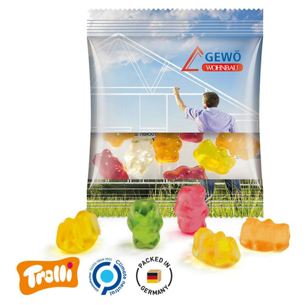 Express Gummibärchen Folie, transparent Trolli Premium Gummibärchen, bunt gemischt