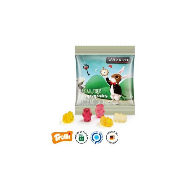 Express Gummibärchen, kompostierbare Folie, weiß