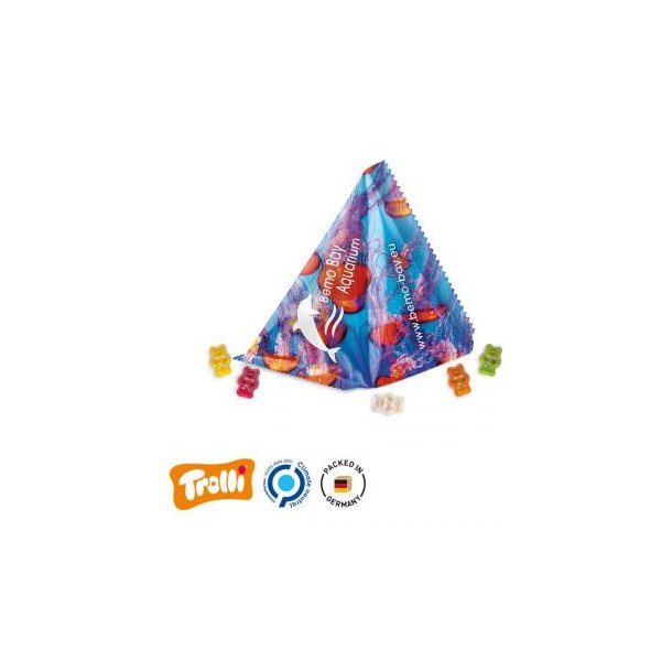 Fruchtgummi Tetraeder, Premium Bärchen, weiß