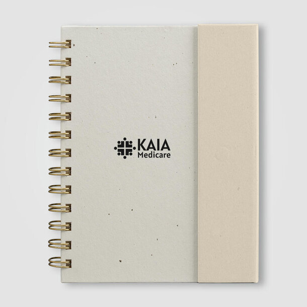 Halden Organiser mit Spiralbindung, Haftnotizen und FSC-Papier - B6