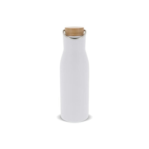 Isolier-Flasche mit Bambusdeckel, 500ml
