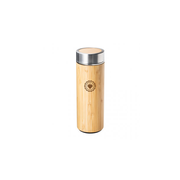 Isolierflasche aus Edelstahl und Bambus mit Teesieb REFLECTS-ADAMUZ inc. CO2