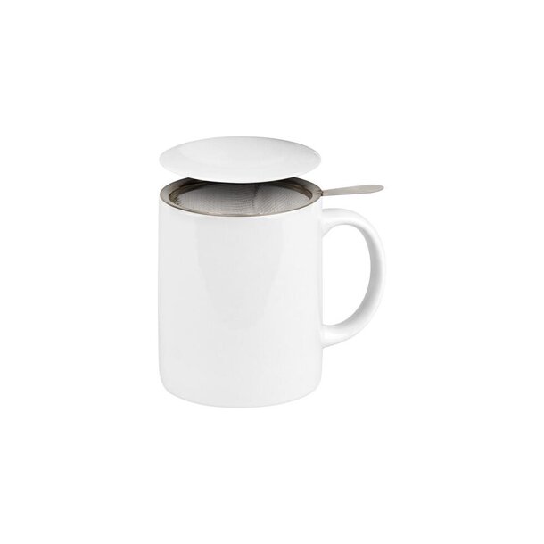 KÖNITZ Kaffeebecher KC2 mit Deckel und Sieb - Porzellan