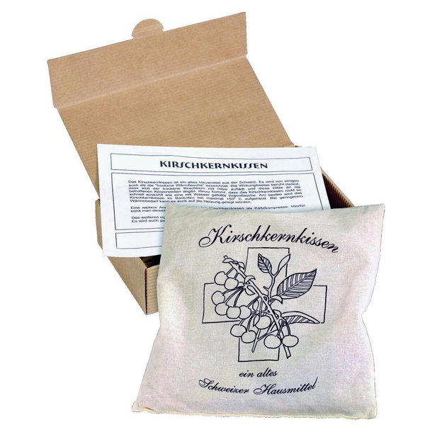 Kirschkernkissen im Präsentkarton