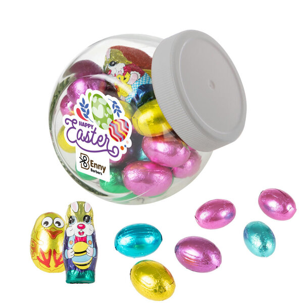 Kleiner Glaskrug 0.4L mit Ostern Schokolade