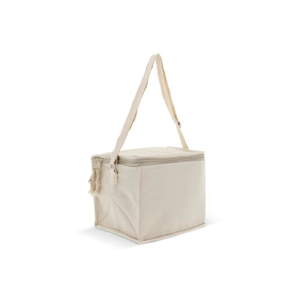 Kühltasche mit einer Ausssenhülle aus baumwolle 22x18x18cm