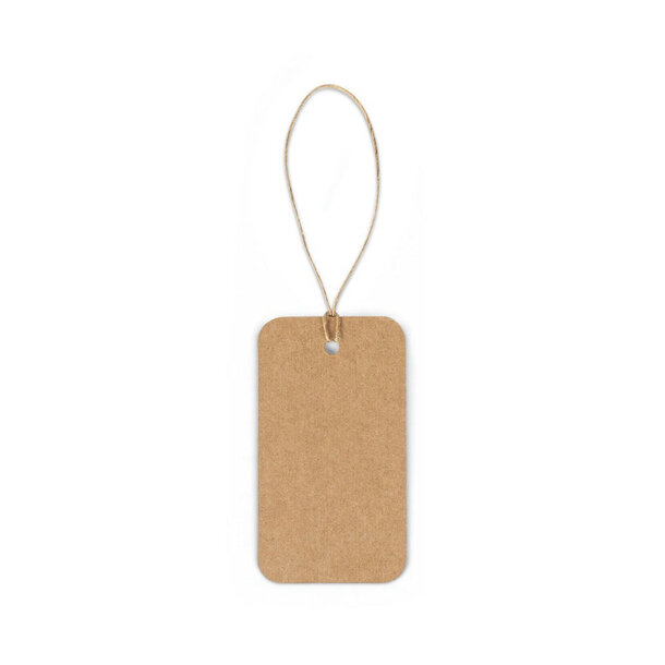 LABEL RECTANGULAR. Rechteckiges Etikett aus 100% Recyclingpapier (700 g/m²)