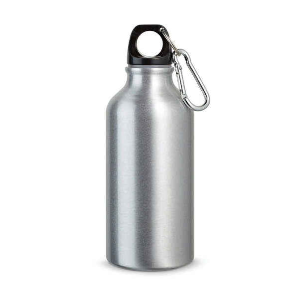 LANDSCAPE S. Aluminium-Sportflasche mit Karabiner 400 ml