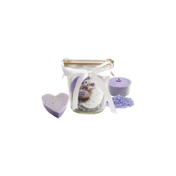 Lavendel Wellness-Glas