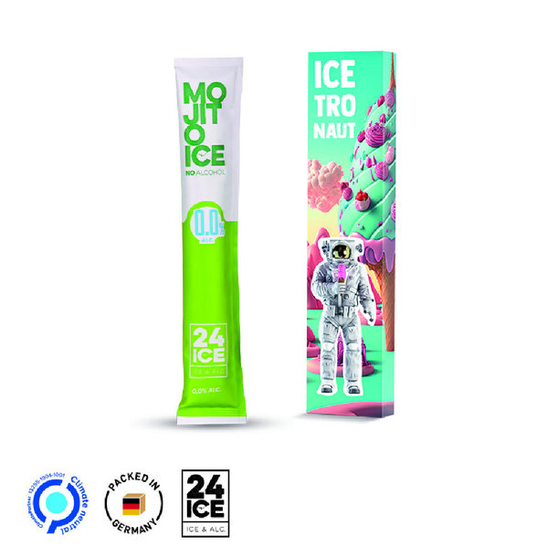 Long Box Werbeverpackung aus weißem Karton Frozen Mocktail Mojito