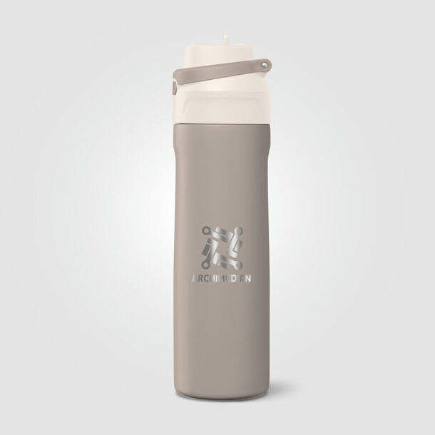 Lynk Trinkflasche mit Trinkhalm-Deckel und  wasserdicht aus recyceltem Edelstahl - 680 ml