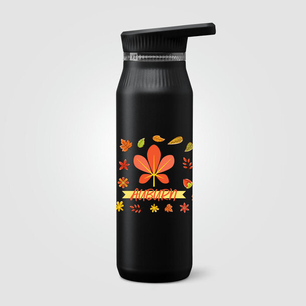 Majesty Edelstahl-Trinkflasche mit Doppelverschluss und Tragegriff - 750 ml
