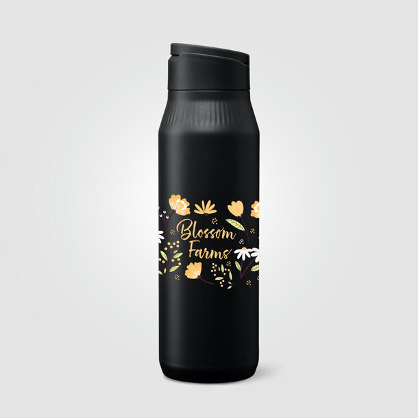 Majesty Selfie-Stand-Trinkflasche aus Edelstahl - 750 ml
